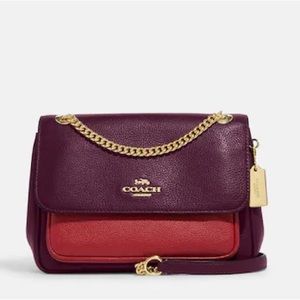 New with Tags Klare Crossbody 25 In Colorblock IM/Boysenberry Below $450 Retail